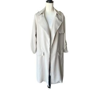 B New York Soft Summer Trench Coat Over size like new Size Small